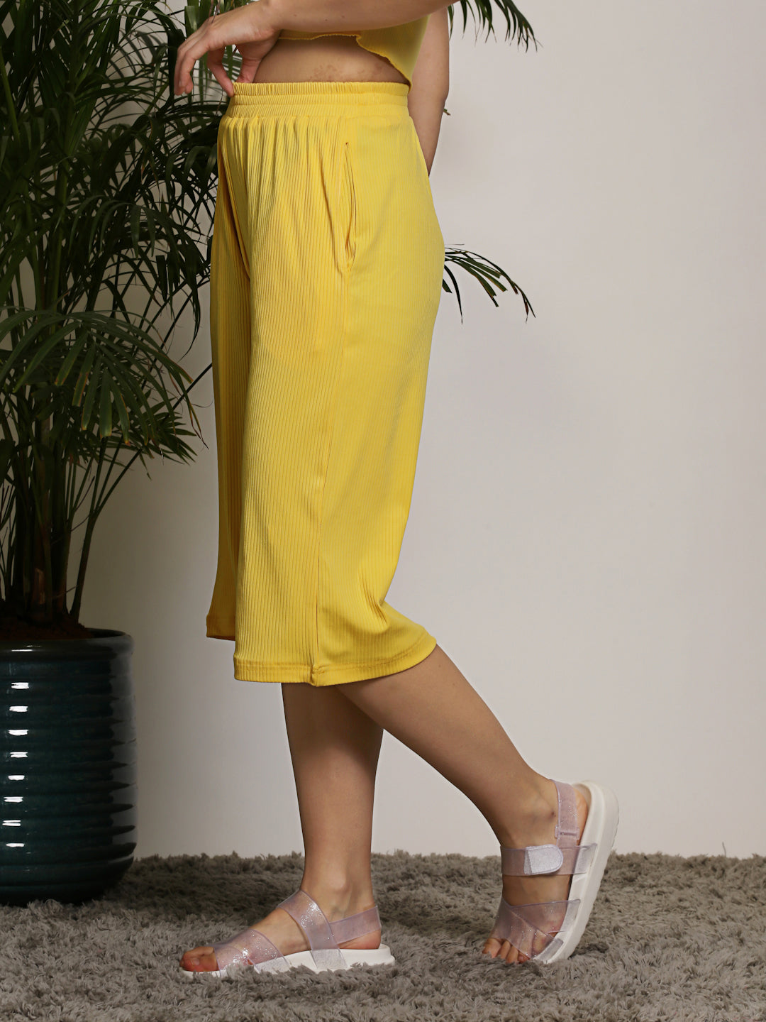 Yellow  Capris