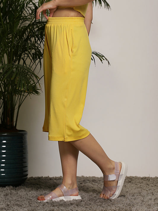 Yellow  Capris