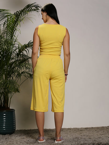 Yellow  Capris
