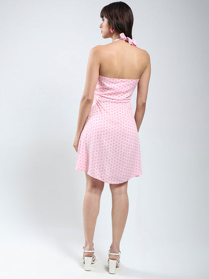 women Bpink fit and flare mini dress
