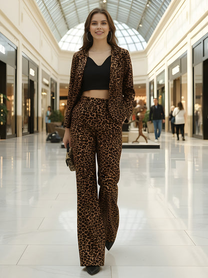 Sera Women Animal Print Casual Shrug
