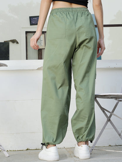 Green TencelCargo Trouser