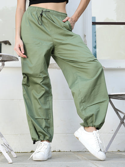 Green TencelCargo Trouser