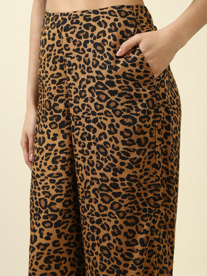 Animal Print Trouser