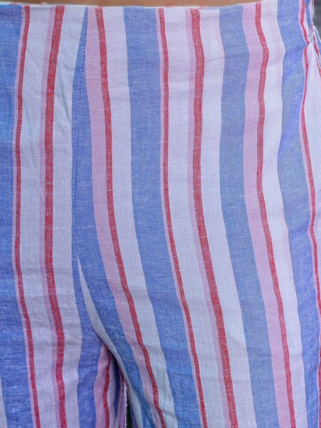 Cotton Stripe Regular Trouser