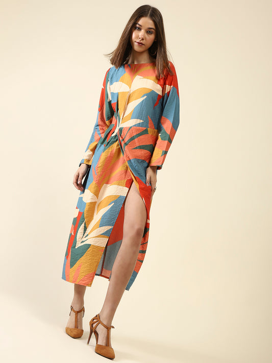 Multi Fit-FlareMini Dress