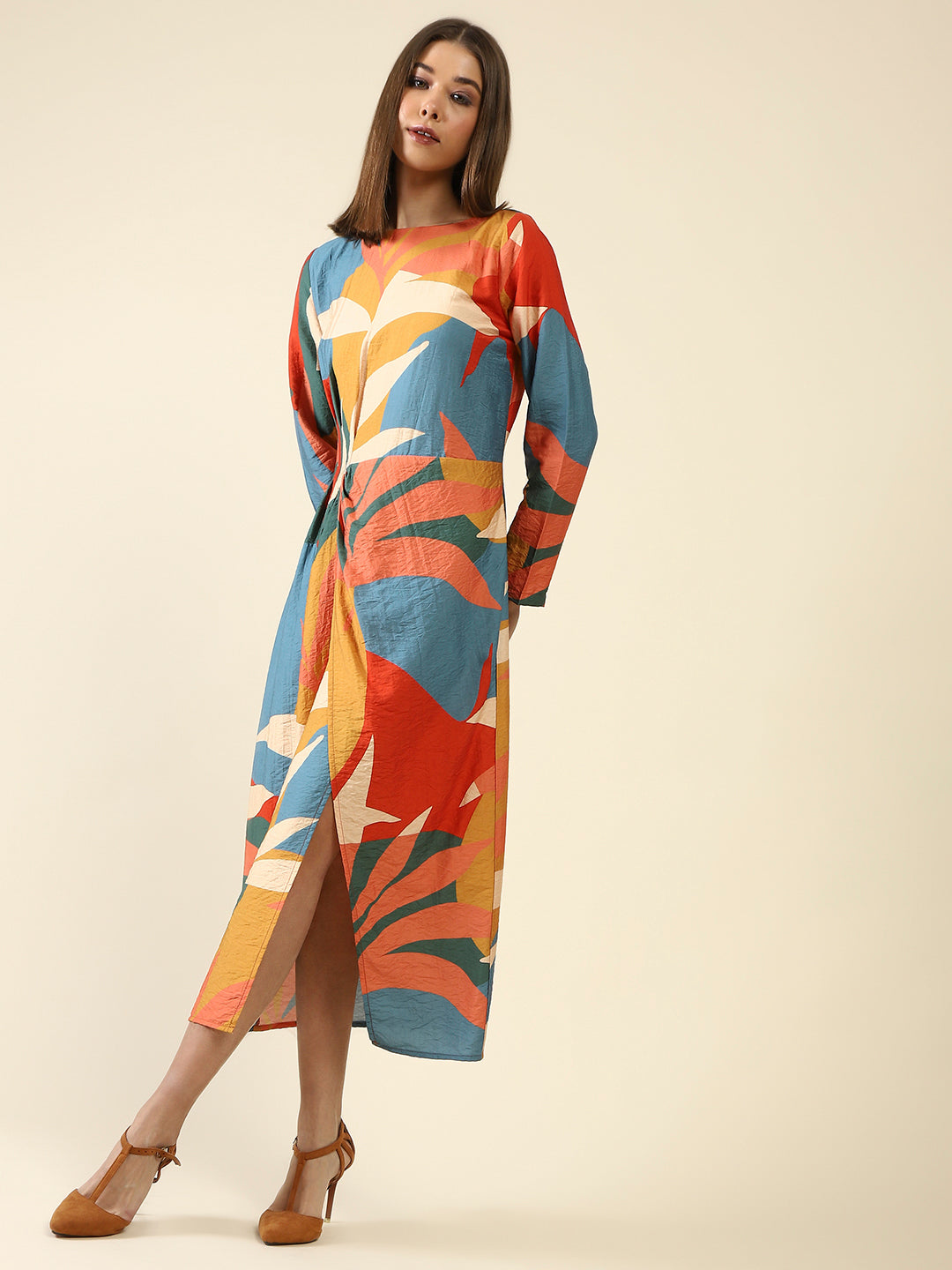 Multi Fit-FlareMini Dress