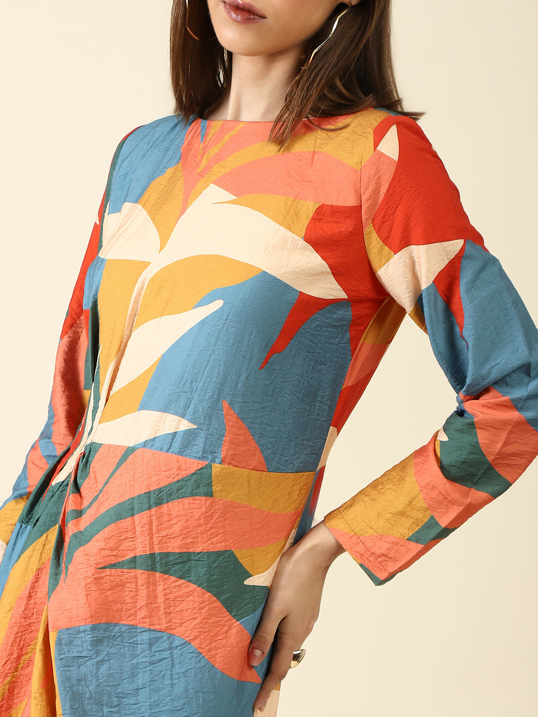 Multi Fit-FlareMini Dress