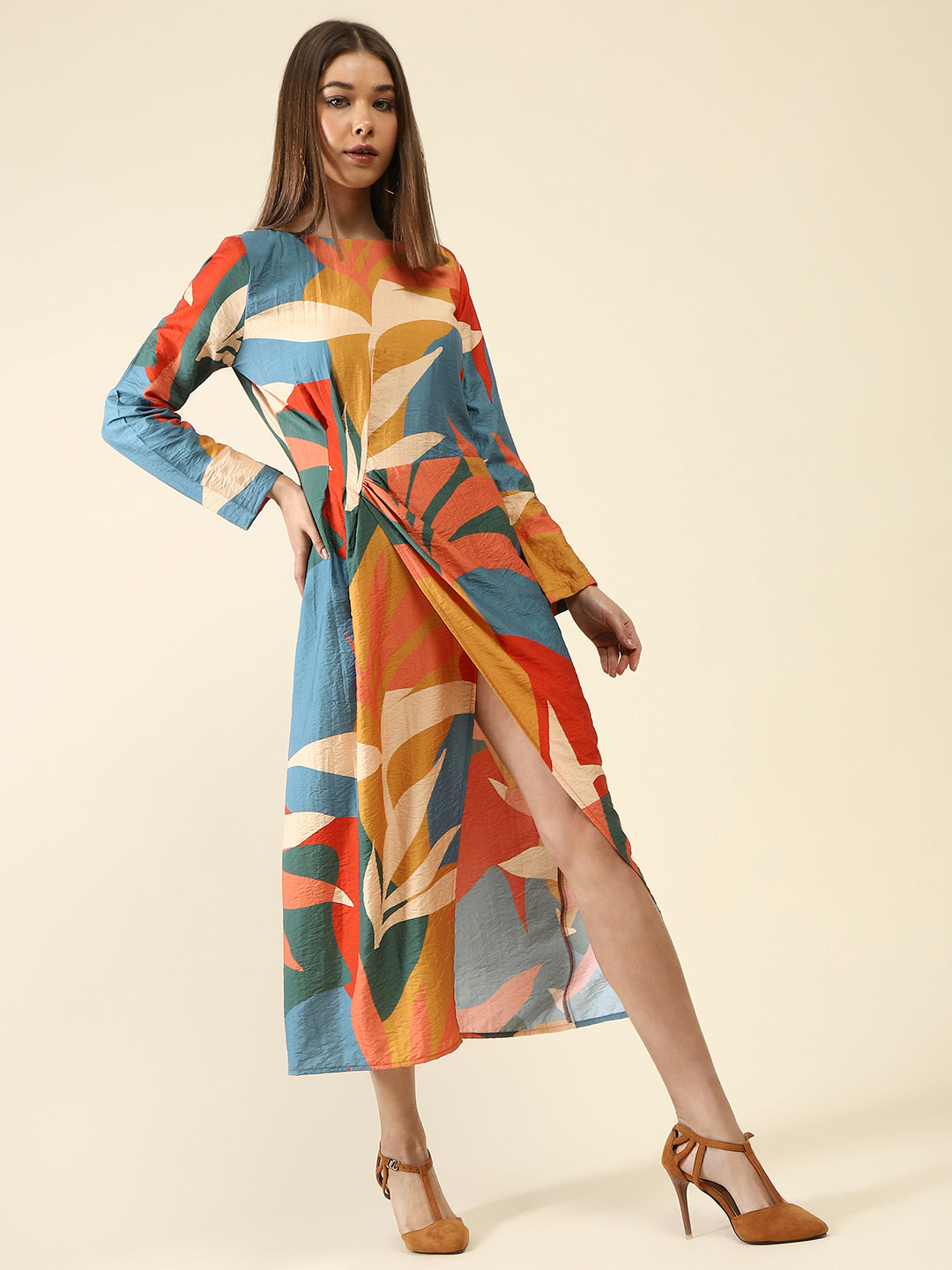 Multi Fit-FlareMini Dress