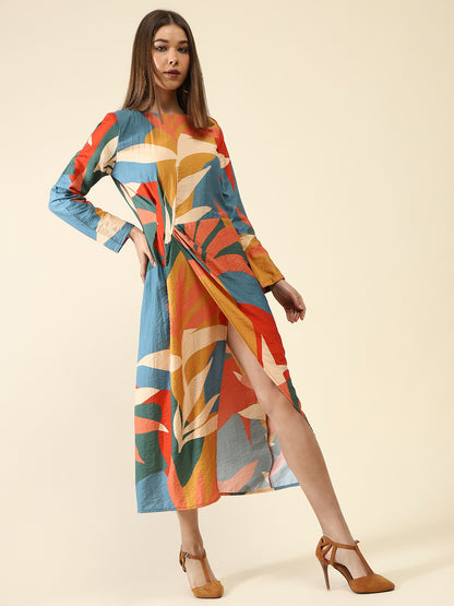 Multi Fit-FlareMini Dress