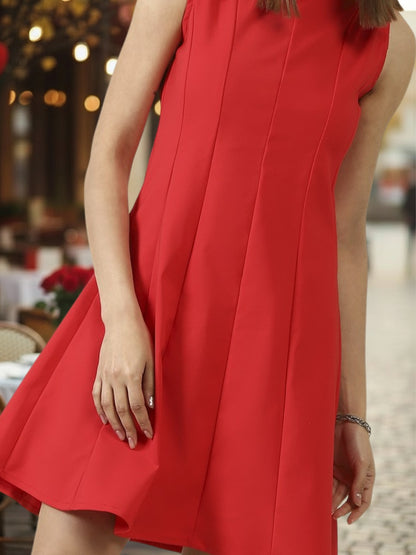 Sera Women Red A-Line Mini Party Dress