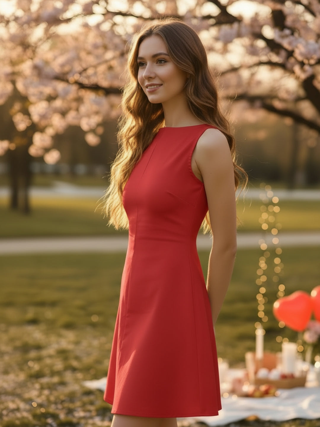 Sera Women Red A-Line Mini Party Dress