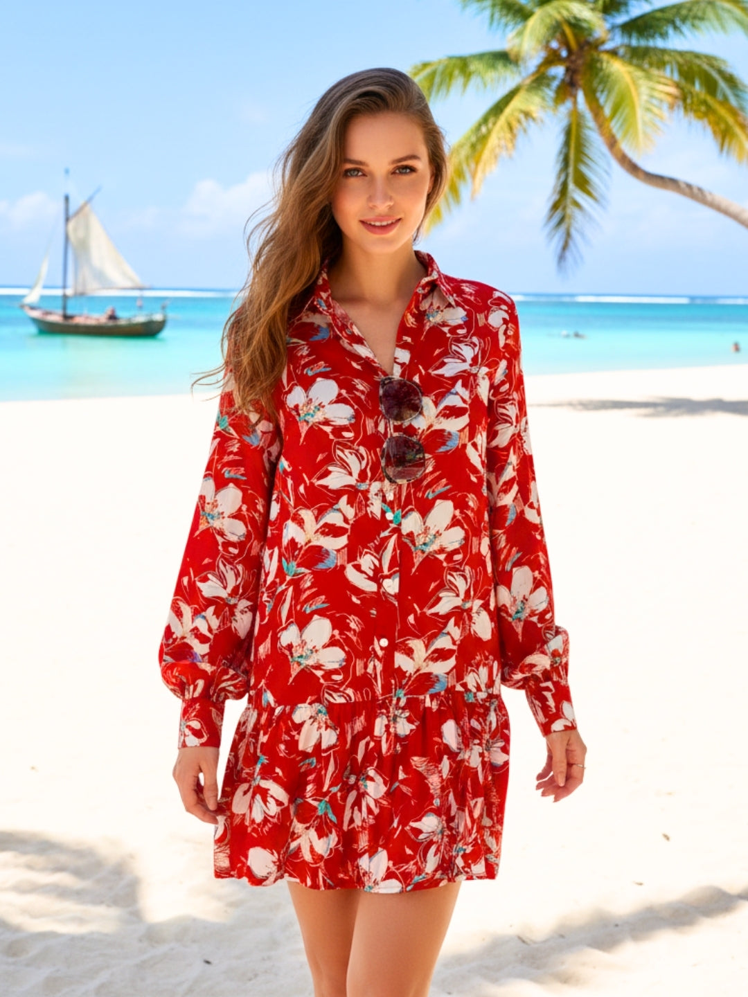 Noir Bloom Bold, Bossy & Effortlessly Cool Shirt Dress