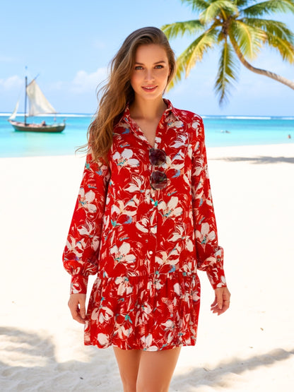 Noir Bloom Bold, Bossy & Effortlessly Cool Shirt Dress