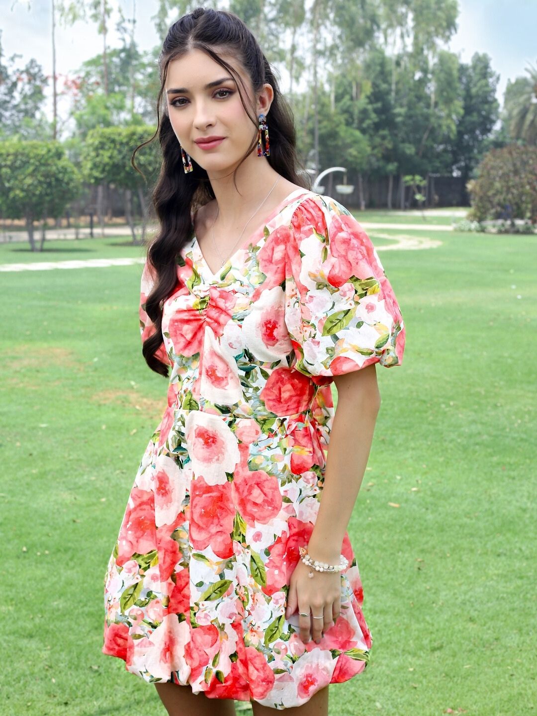 Premium cotton volume Baloon dress
