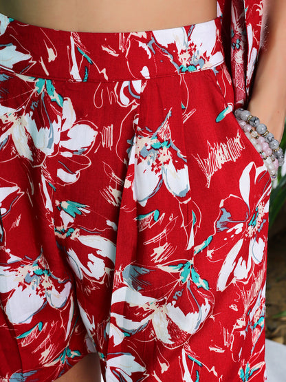 Premium Viscose shrug & Shorts Set