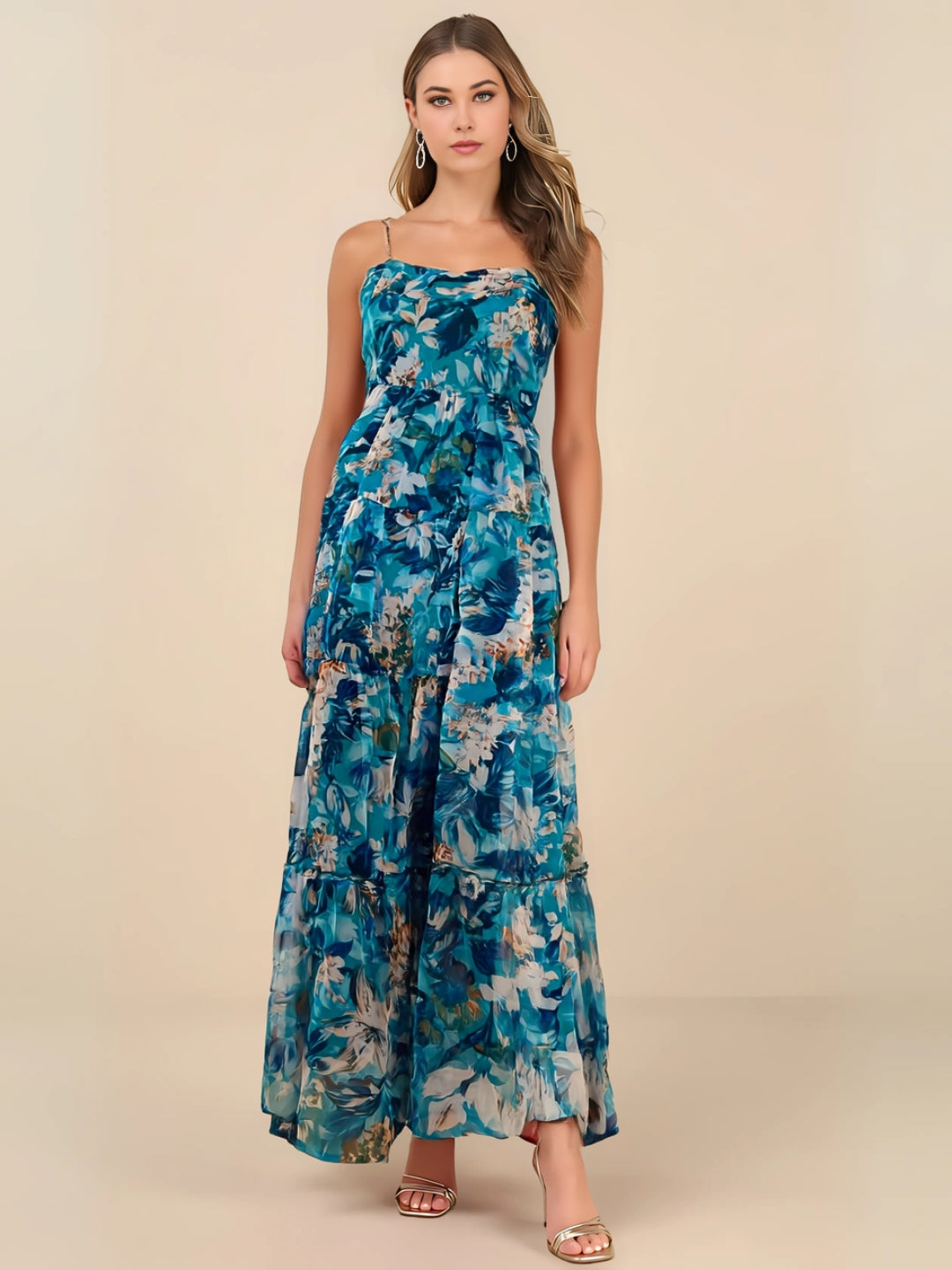 Ocean Breeze Organza Maxi Dress 💙