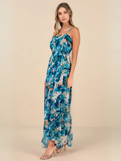 Ocean Breeze Organza Maxi Dress 💙