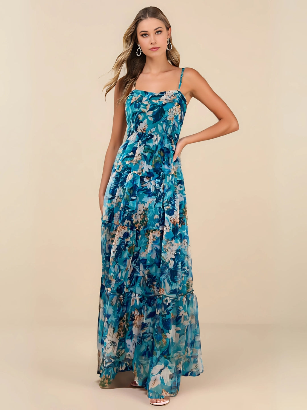 Ocean Breeze Organza Maxi Dress 💙
