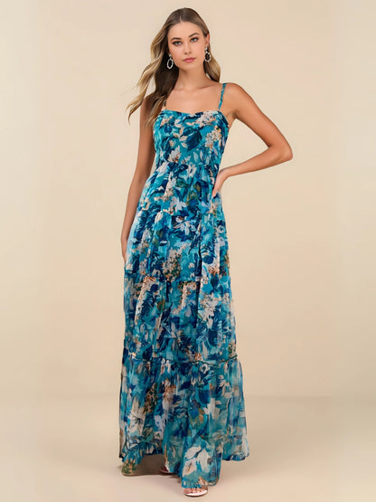 Ocean Breeze Organza Maxi Dress 💙