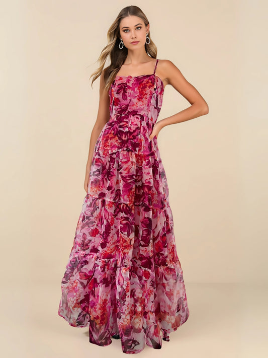 Fuchsia Fantasy Organza Maxi Dress 💗