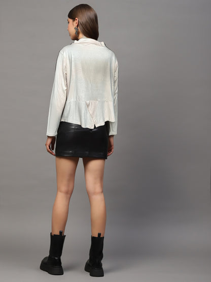 Beige Open Front  Lightweight Long Sleeve Casual Cardigan Shrug