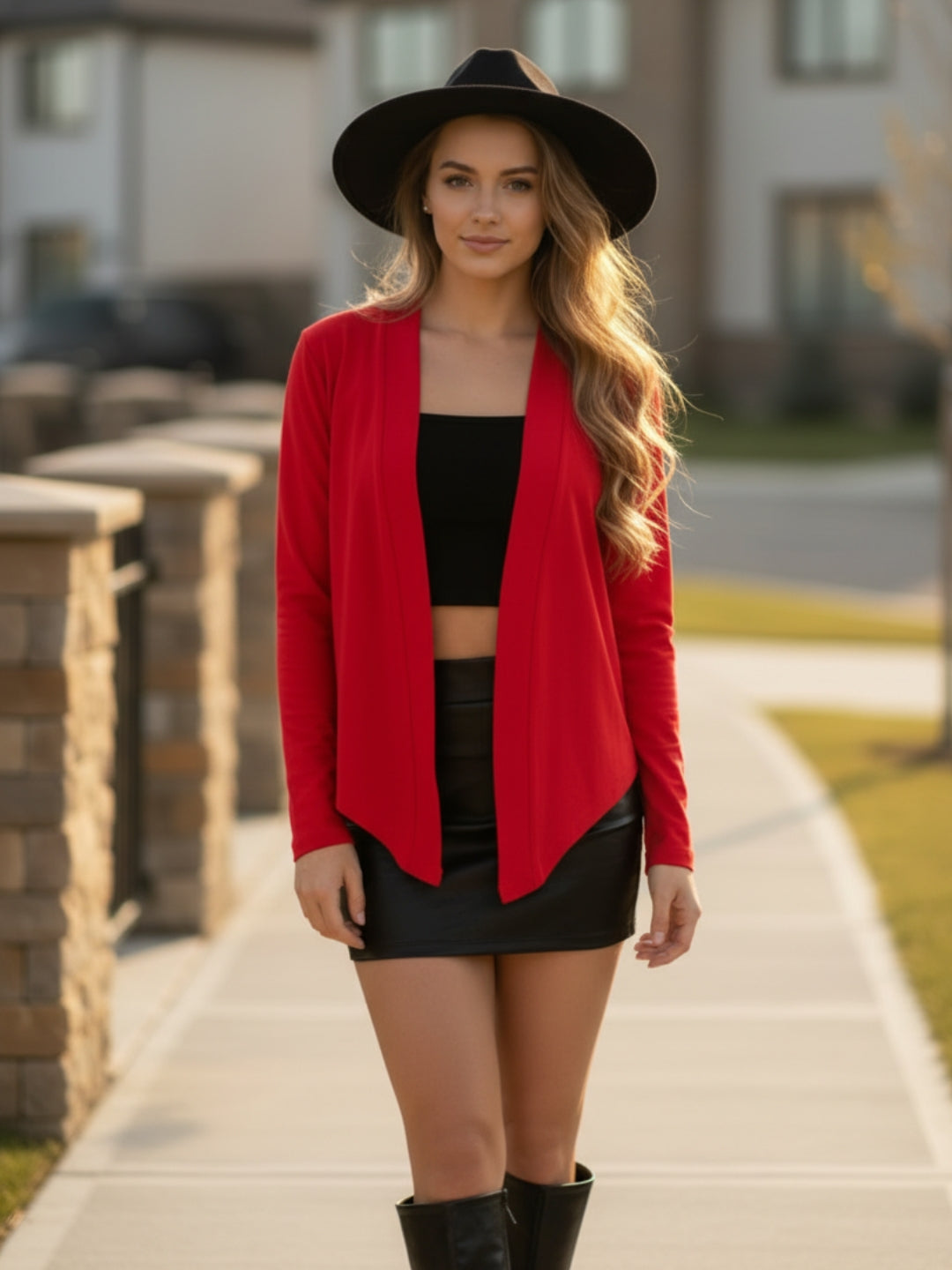 Open Front  Lightweight Long Sleeve Casual Cardigan Shrug