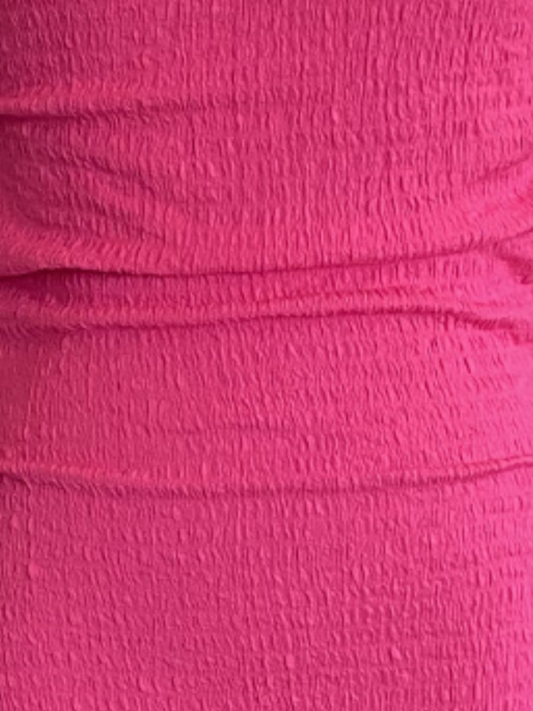 Pink One Shoulder Midi Dress for Women