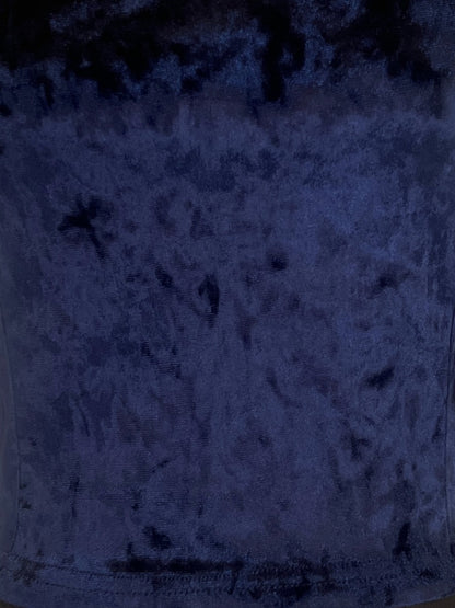 Navy Velvet One Shoulder full Seleve Maxi Dress – Elegant Party Wear Evening Gown with Slit