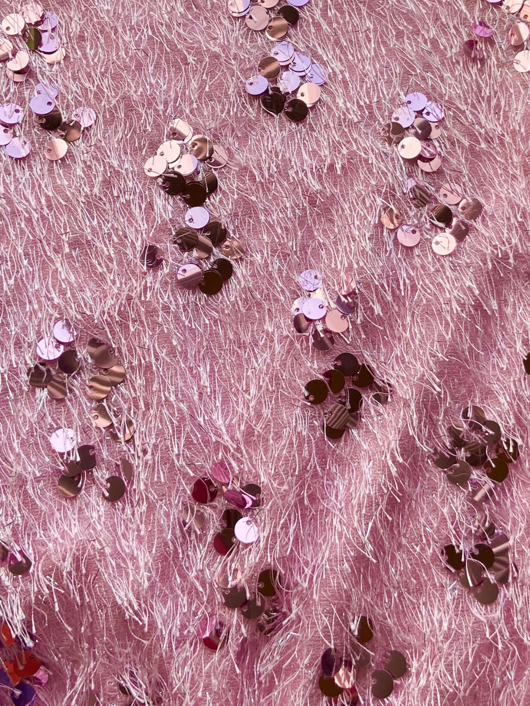 Women’s Pink Sequinned Party Shrug | Stylish Fuzzy Glitter Jacket for Festive & Evening Wear