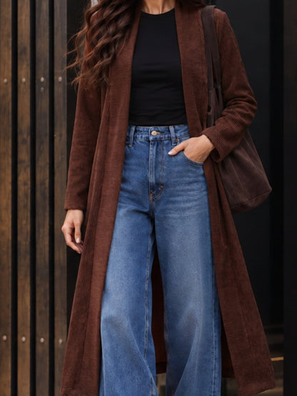 Strechable Textured long Shrug