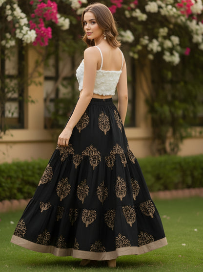Sera Cotton Bohemian Maxi Party Skirts