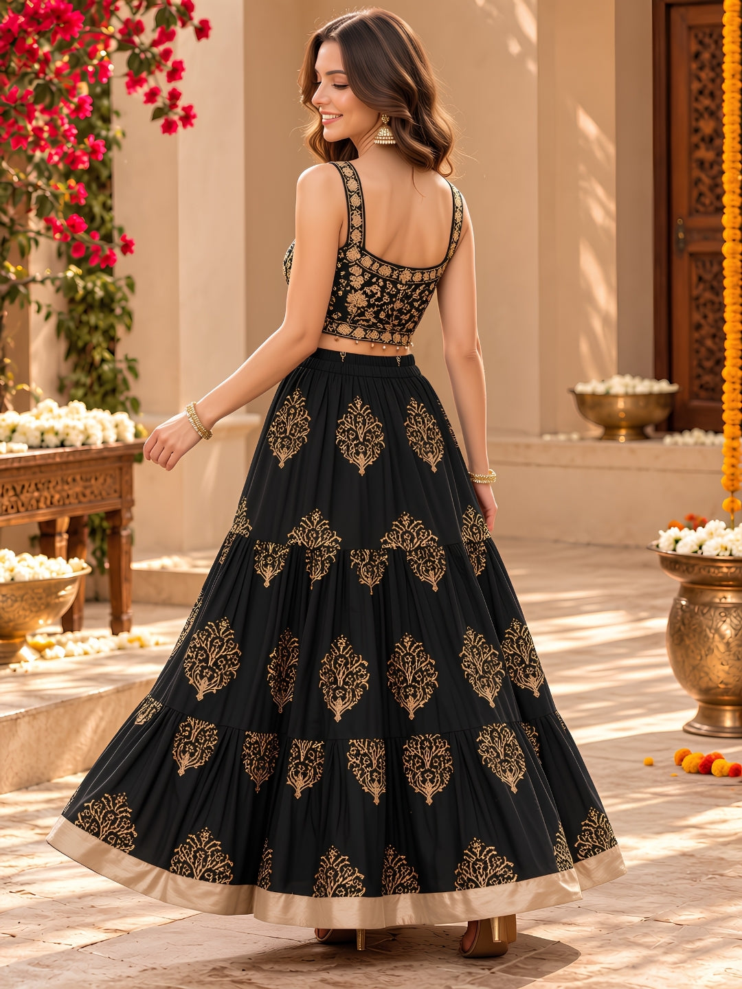 Cotton Garba & Dandiya Skirt