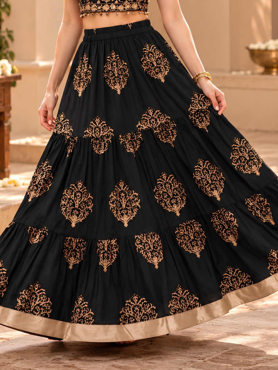 Cotton Garba & Dandiya Skirt