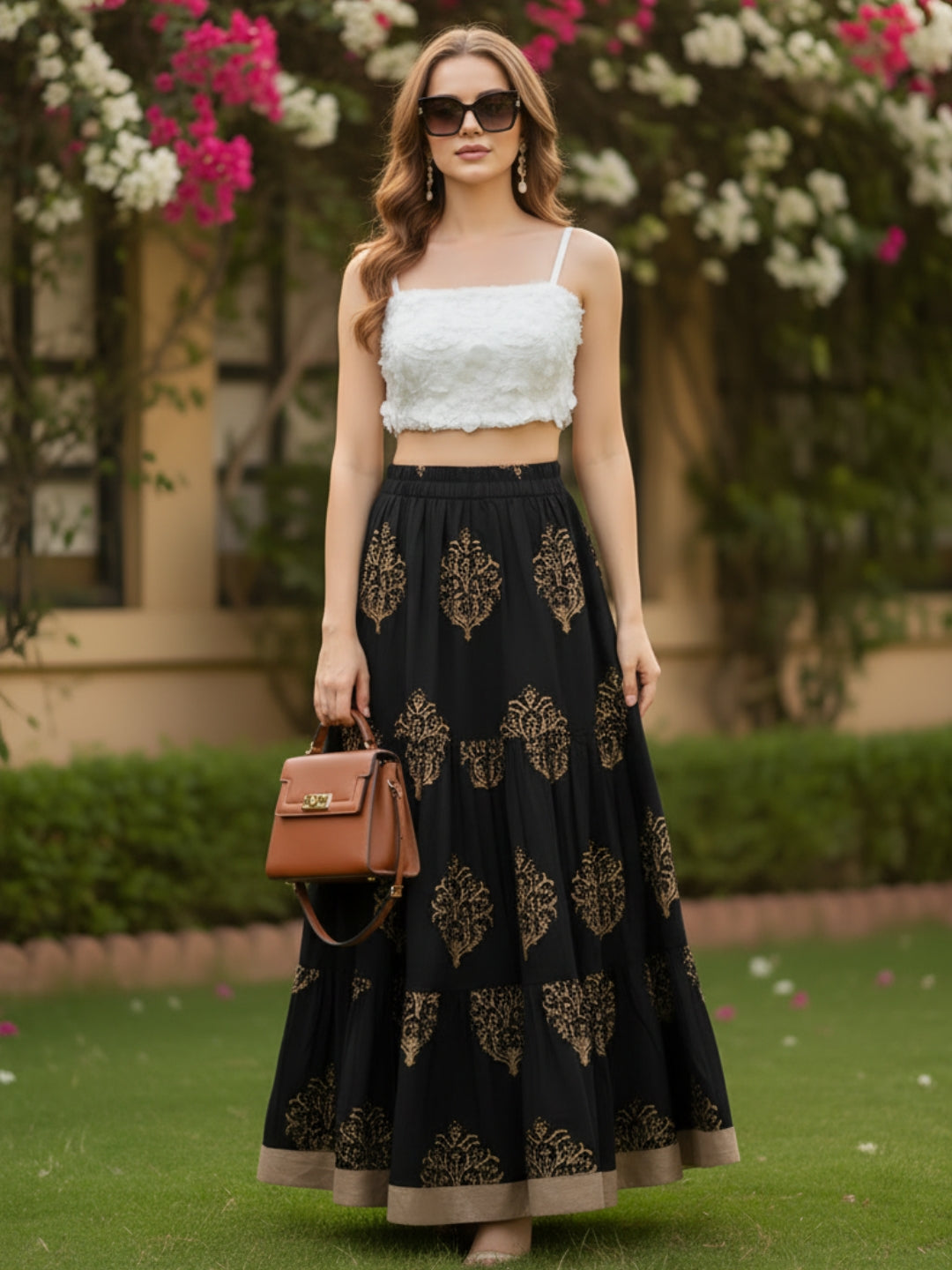 Sera Cotton Bohemian Maxi Party Skirts