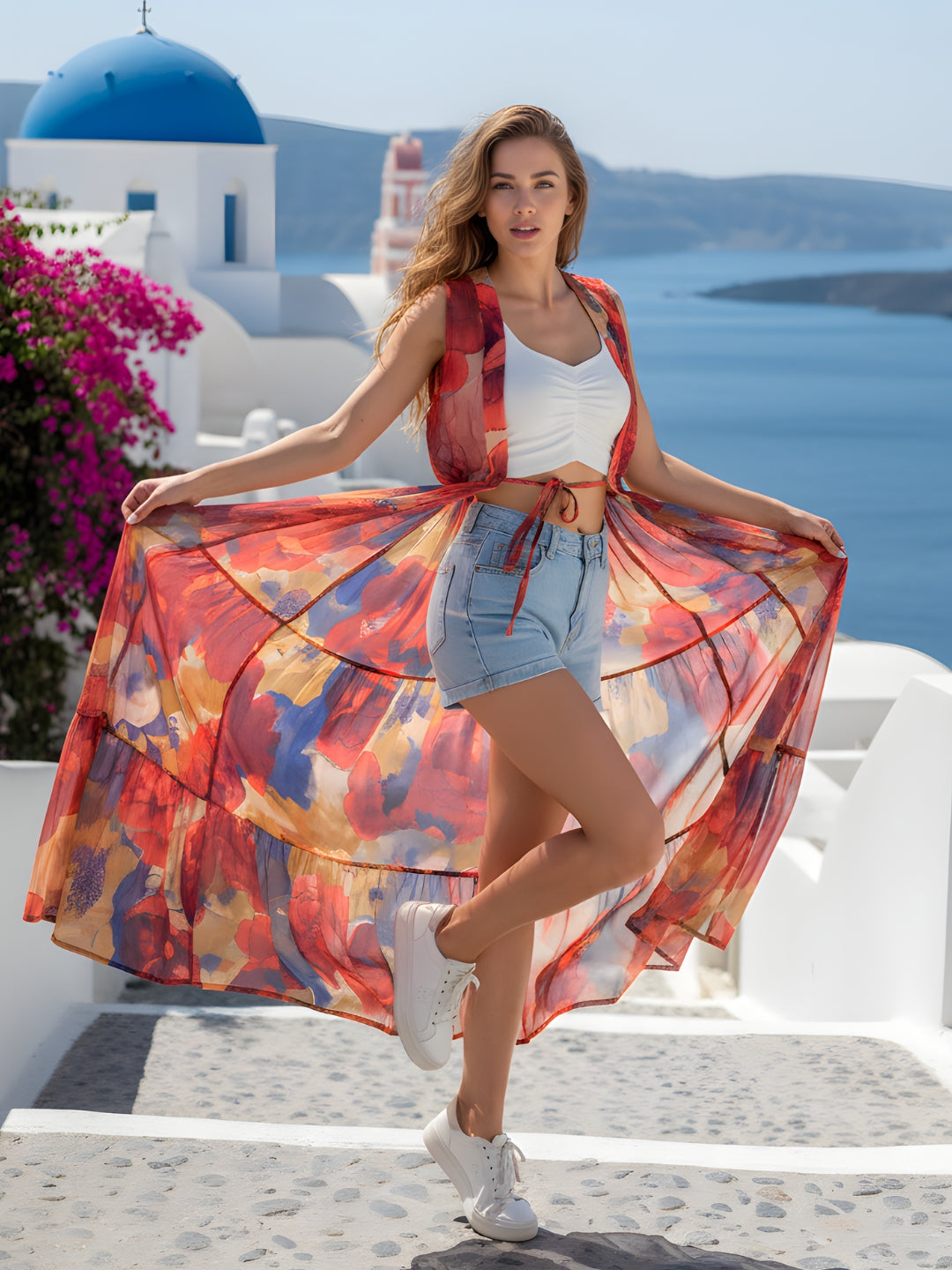 Chiffon Tie Shrug
