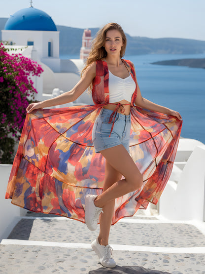 Chiffon Tie Shrug