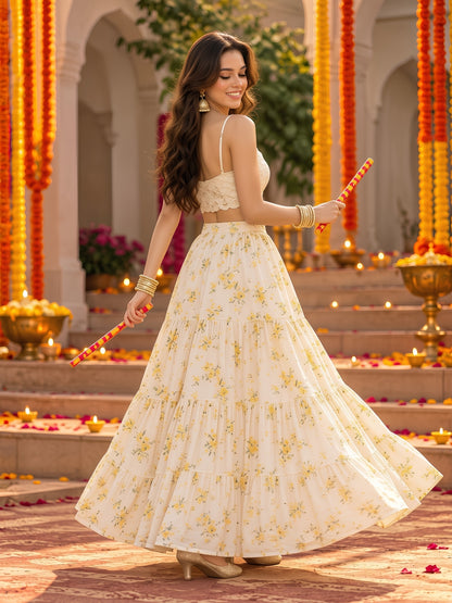 Cotton Garba & Dandiya Skirt