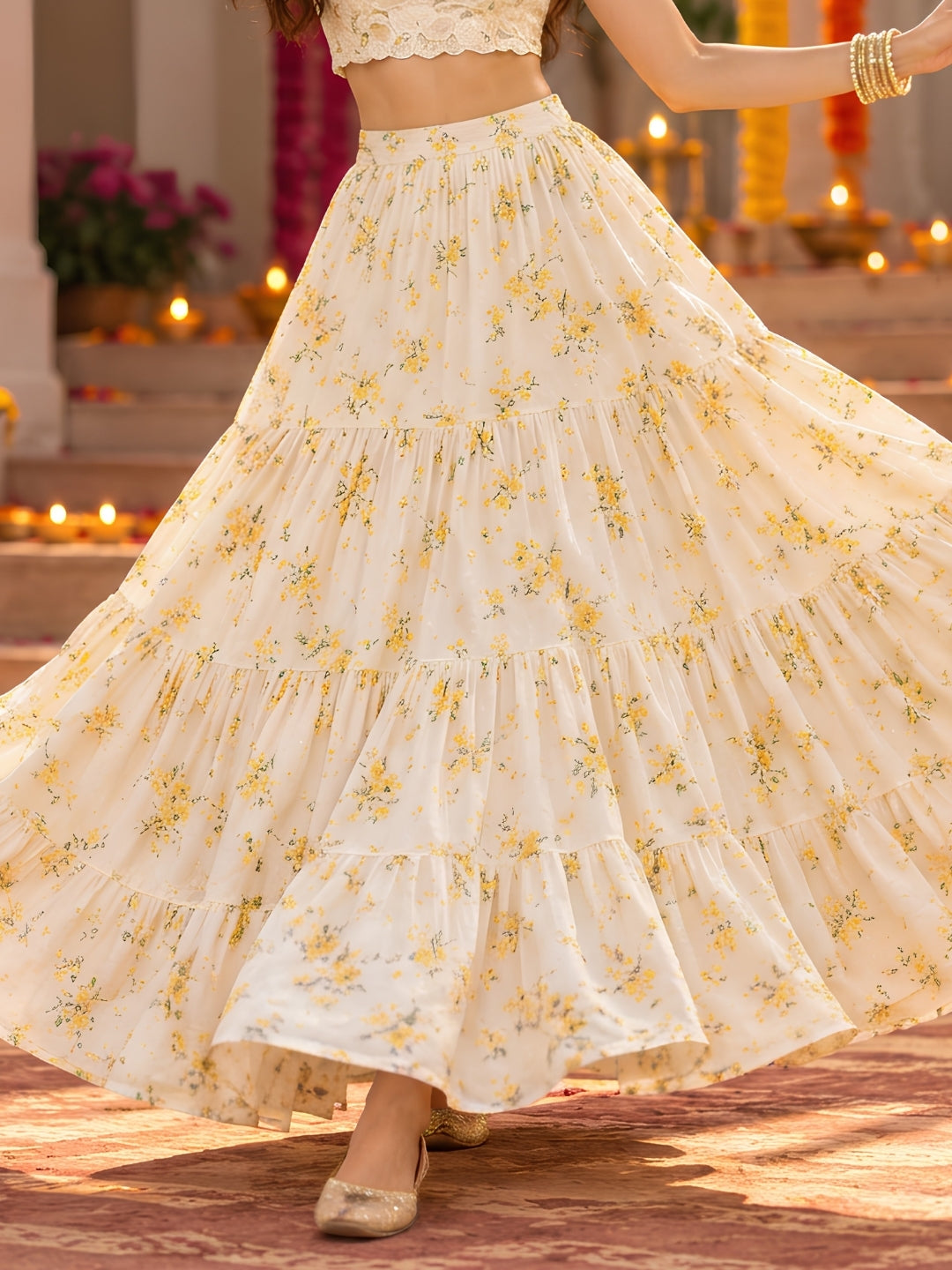 Cotton Garba & Dandiya Skirt