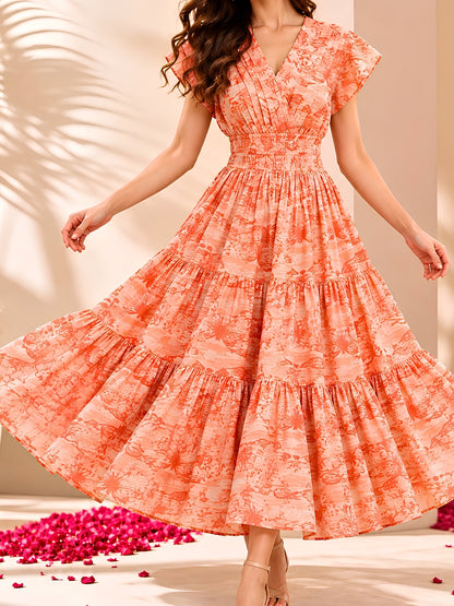 Pure cotton Tiered Midi Dress