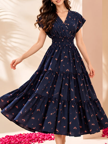 Pure cotton Tiered Midi Dress