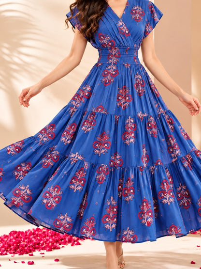 Pure cotton Tiered Midi Dress
