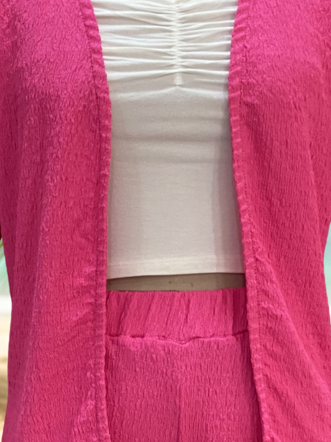 Top Shrug & shorts 3 Pc cord