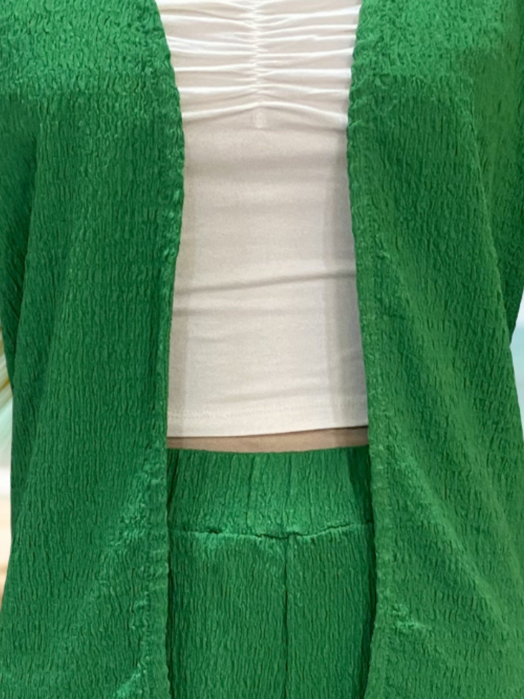 Top Shrug & shorts 3 Pc cord