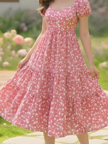 sera women Rayon Midi Floral Dress