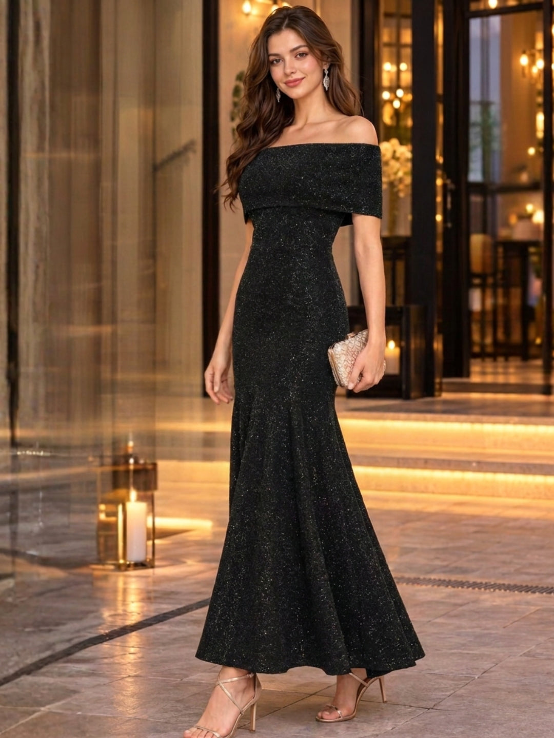 Designer Shimmer Party dress