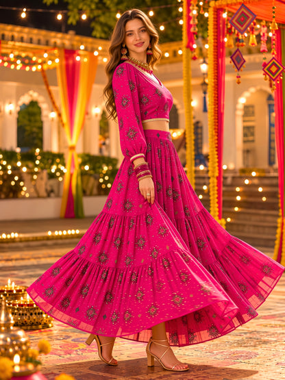 Chiffon Festive wear Cord-Set