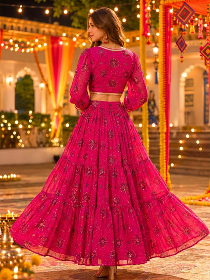 Chiffon Festive wear Cord-Set