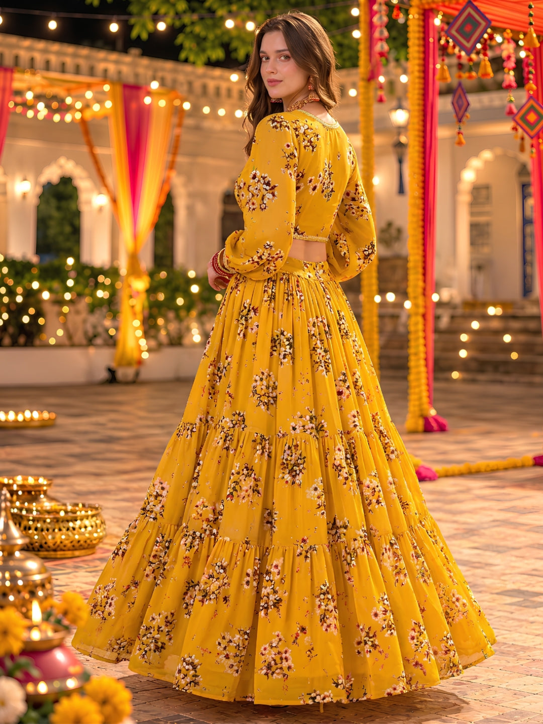 Chiffon Festive wear Cord-Set