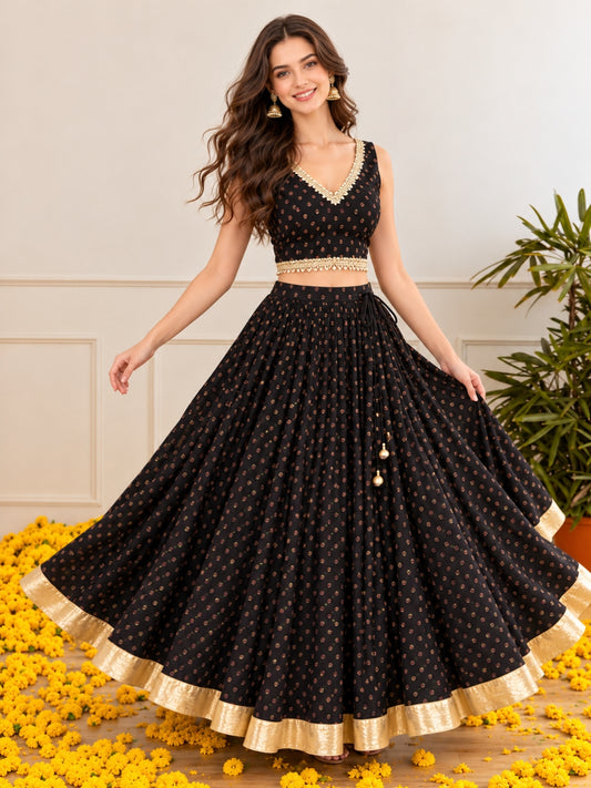 Pure Cotton Festive Skirt set